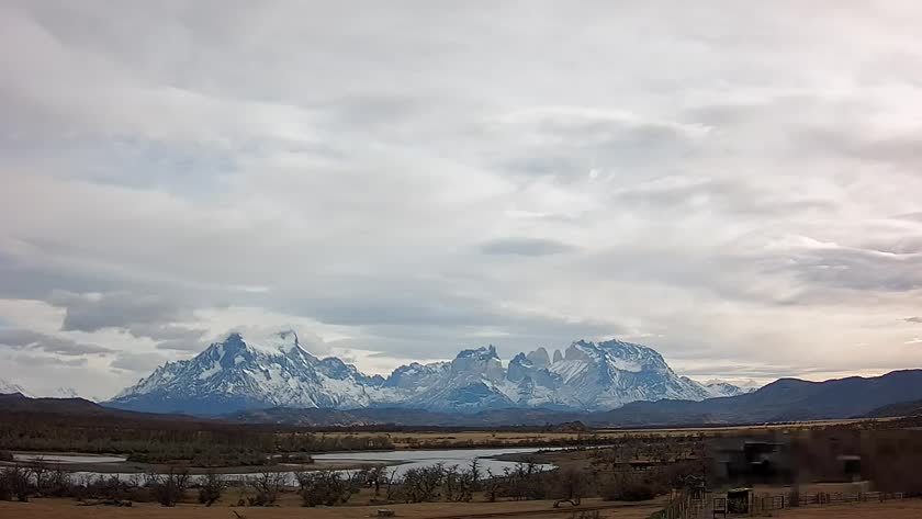Torres del Paine and Rio Serrano Current Image: Current WorldCam snapshot of the SkylineWebcams camera looking toward Torres del Paine National Park and the Rio Serrano area...